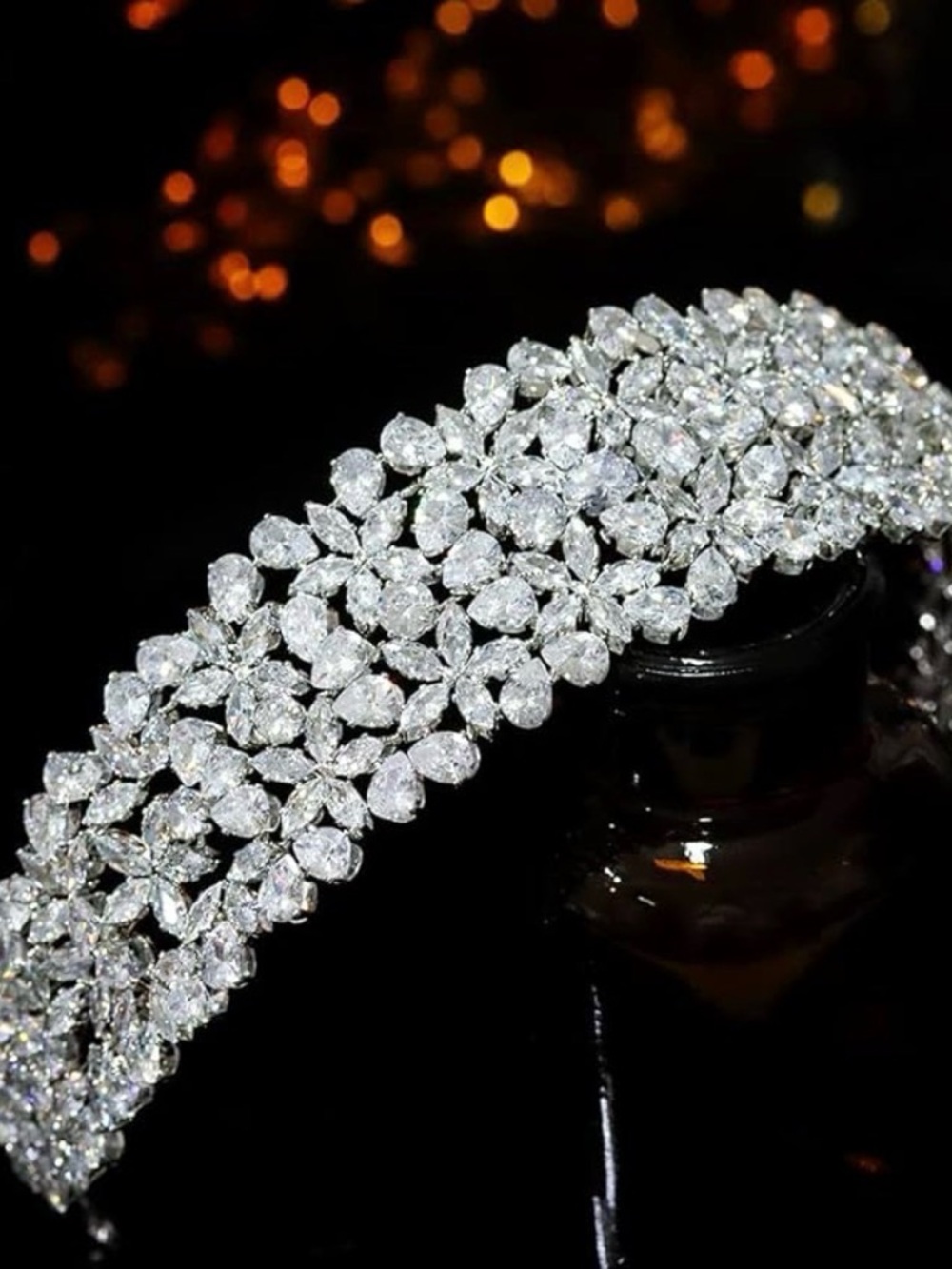 Cubic Zirconia Wedding Headband